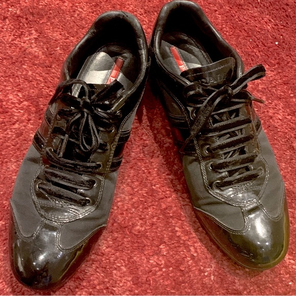 Prada Black Sneakers - Picture 1 of 8